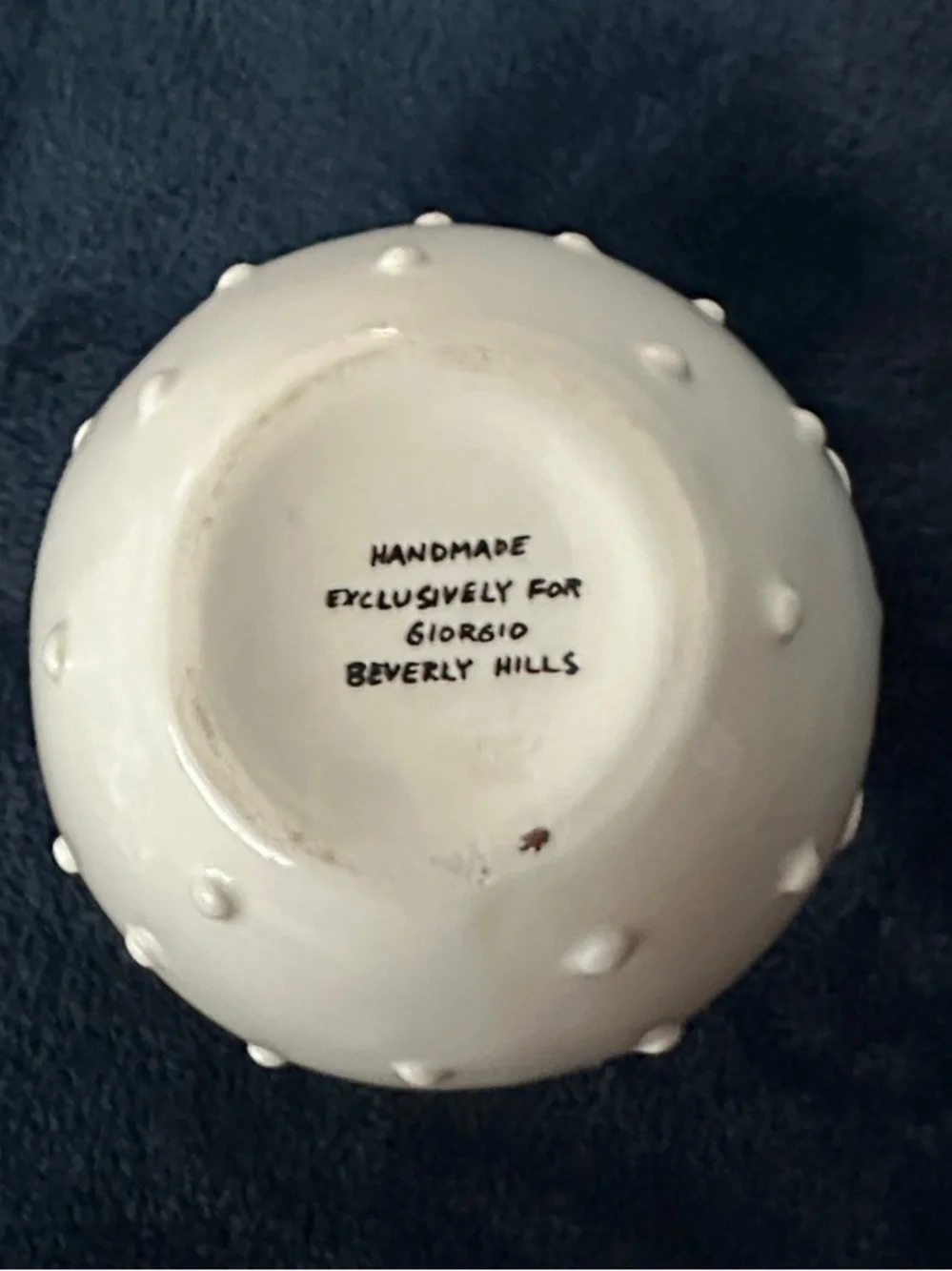 Beautiful & Fun Giorgio Beverly Hills White Ceramic Accent Vase